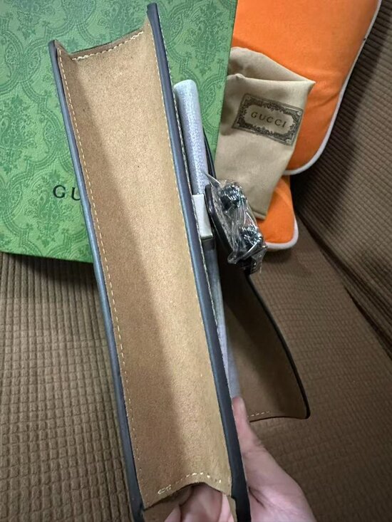 GG Supreme Monogram Mini Dionysus Top Handle Bag Taupe - Picture 4 of 7